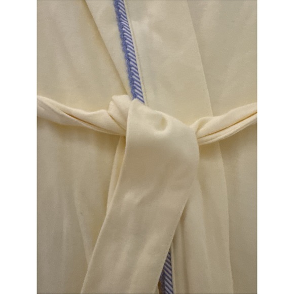 Charter Club Intimates L Robe Easter Spring Yellow Carrot Bunny Embroidered Wrap - Picture 5 of 10